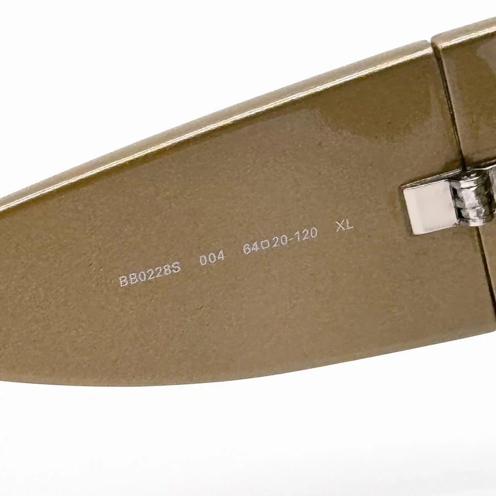 NEW BALENCIAGA BB0228S 004 GOLD OVERSIZED SUNGLASSES BALENCIAGA